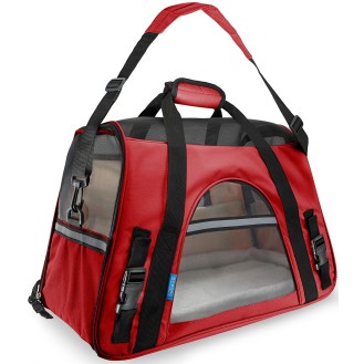 Fly Pet Carrier Red 48x25x33cm Fly Pet Carrier Red 48x25x33cm